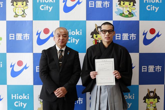 地域おこし協力隊一倉さんと日置市副市長