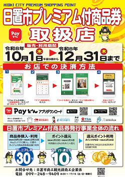 日置市プレミアム付商品券取扱店舗